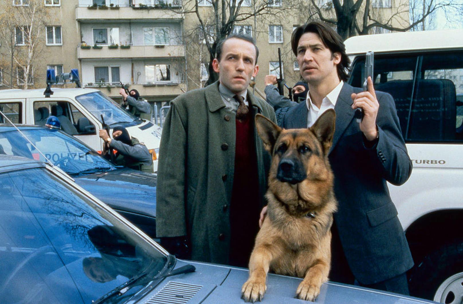 "Kommissar Rex" mit Karl Markovics (li.) und Tobias Moretti (1995)