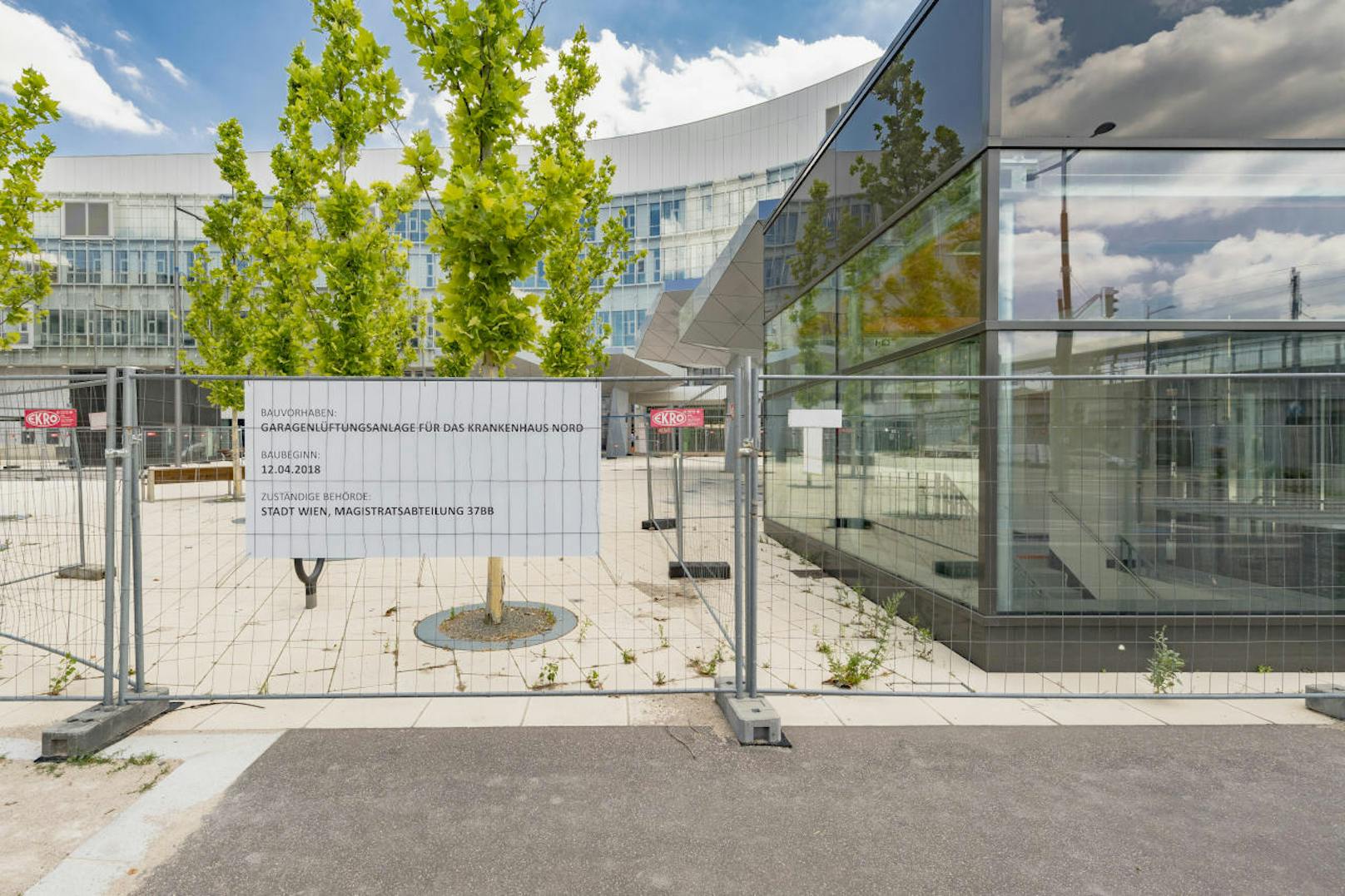 Außenansicht des Krankenhaus Wien Nord am 20.06.2018 in der Brünner Straße.