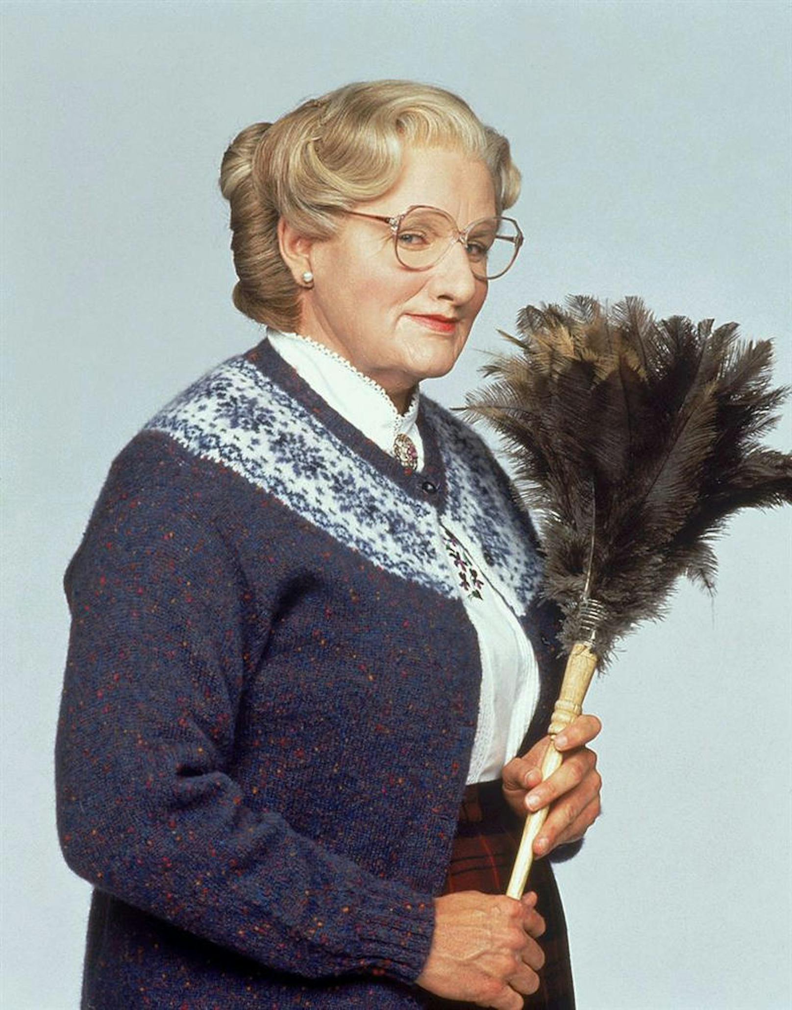 Robin Williams legendär als "stacheliges Kindermädchen" Mrs. Doubtfire (1993)