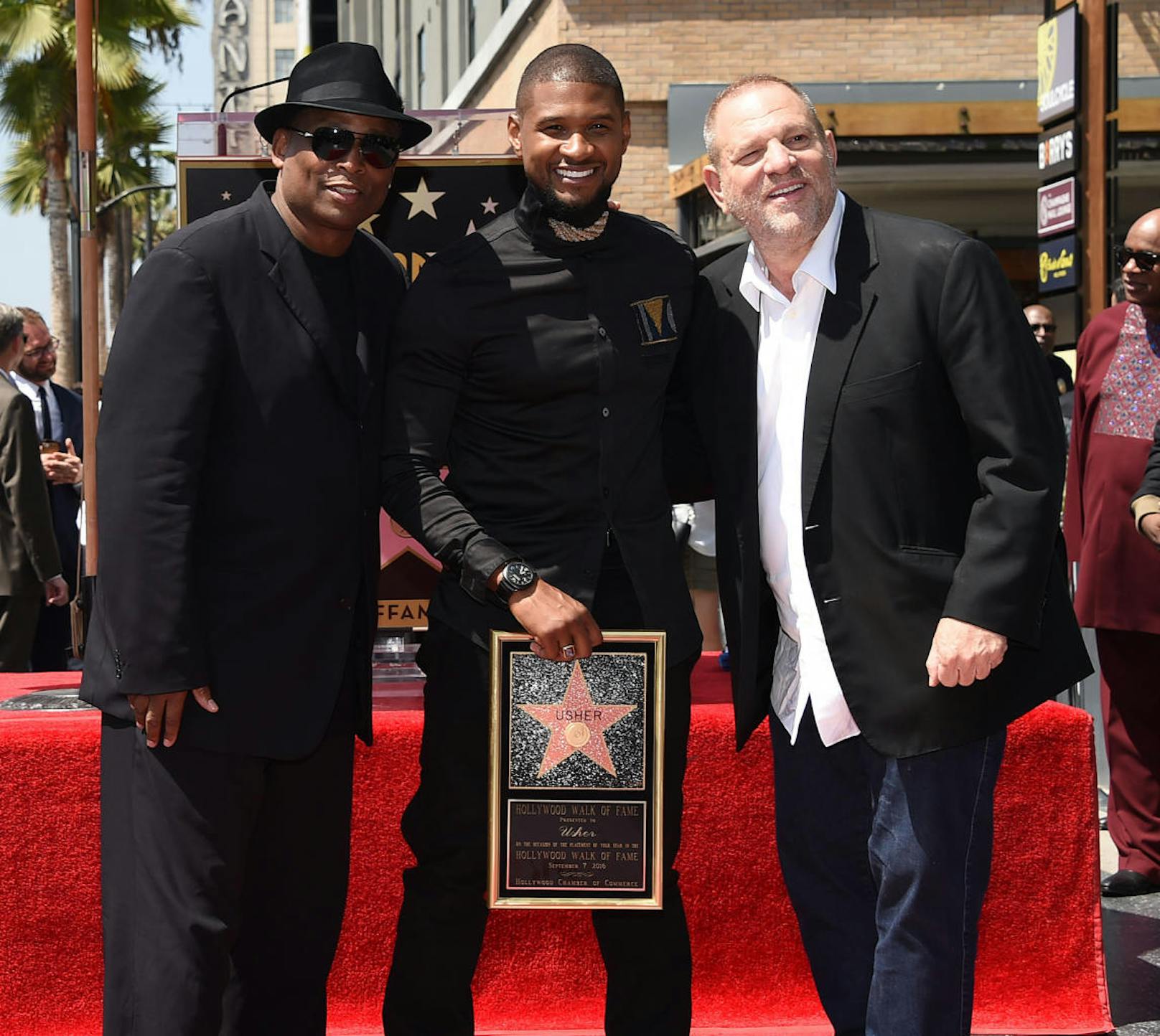 Usher lud Harvey Weinstein als Ehrengast ein als er seinen Stern am Walk of Fame bekam