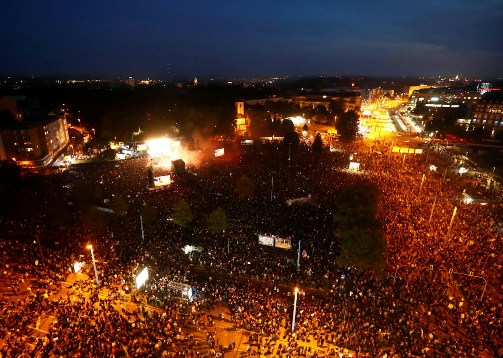 65.000 beim Gratis-Konzert in Chemnitz  am 3. September 2018. 