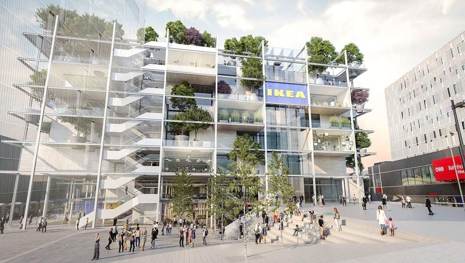 Der neue Innenstadt-Ikea soll ein bahnbrechendes Konzept umsetzen. Erstmals sollen alle Artikel auch mitten in der City angeboten werden können. Selbstbedienungshalle gibt es aber keine, alles wird geliefert. Geplante Eröffnung: 2021.