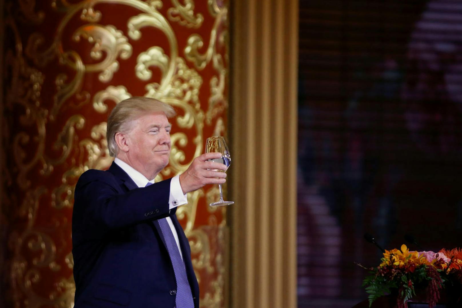 Donald Trump in Beijing, China.