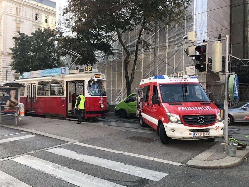 Die Straßenbahn war im Frühverkehr blockiert.