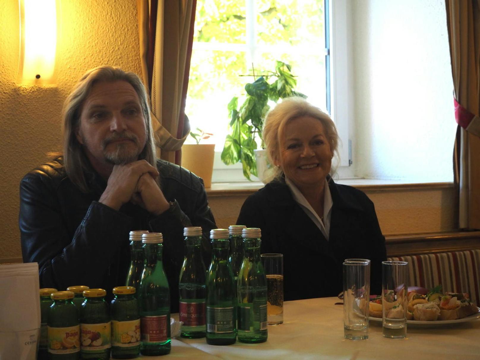 Stefan Jürgens und Brigitte Kren bei der Pressekonferenz zum Soko Donau-Dreh