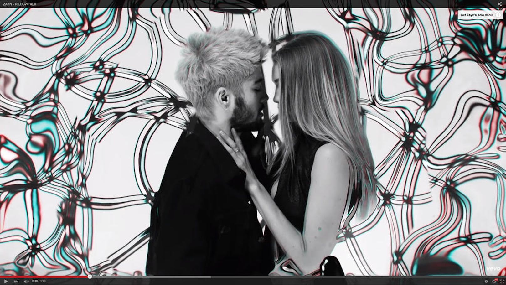 Zayn Malik und Gigi Hadid im Video "Pillowtalk"