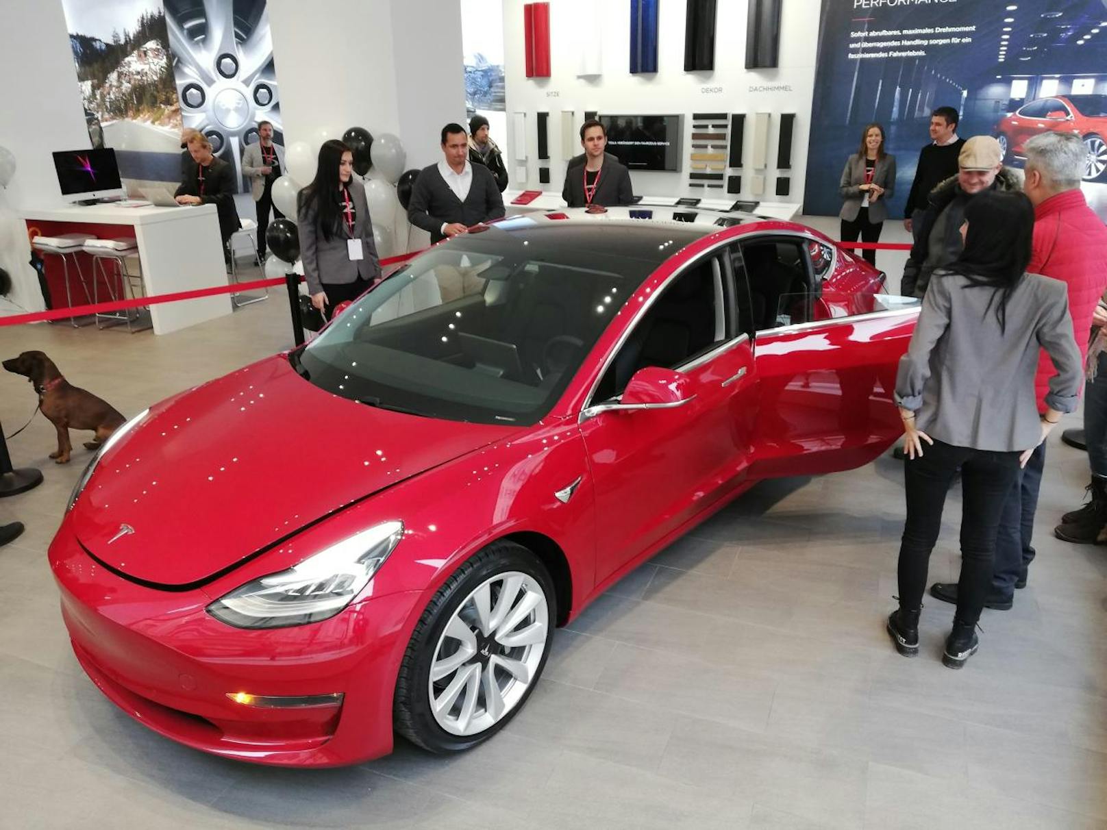 Das Model 3 befindet sich erstmals in Österreich