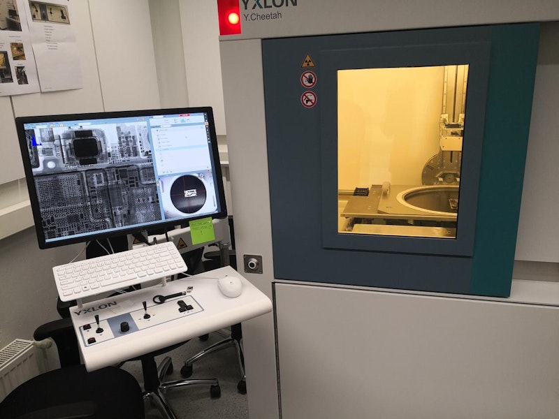 ... werden die Huawei-Smartphones wie das Mate 10 Pro mit Nanofokus-Röntgenprüfsystemen auf Schäden kontrolliert.