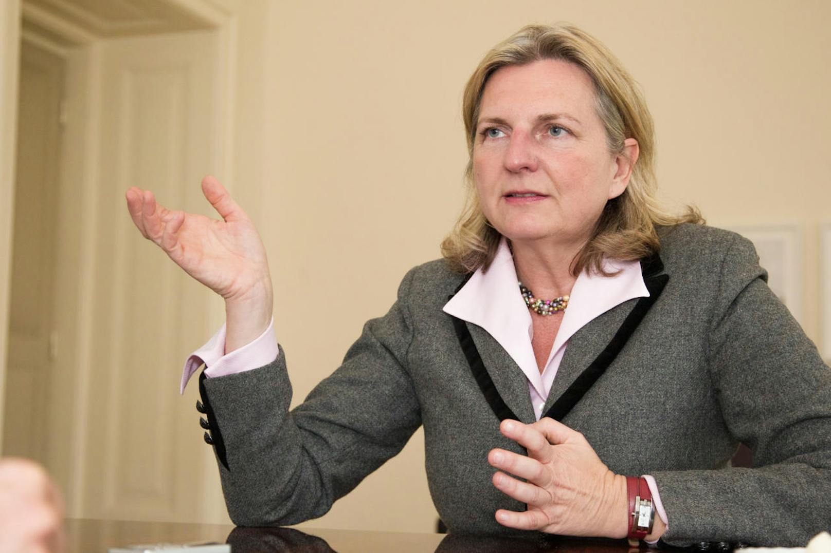Energieanalystin und Nahostexpertin <b>Karin Kneissl</b> (FPÖ) übernahm das <b>Außenministerium </b>.