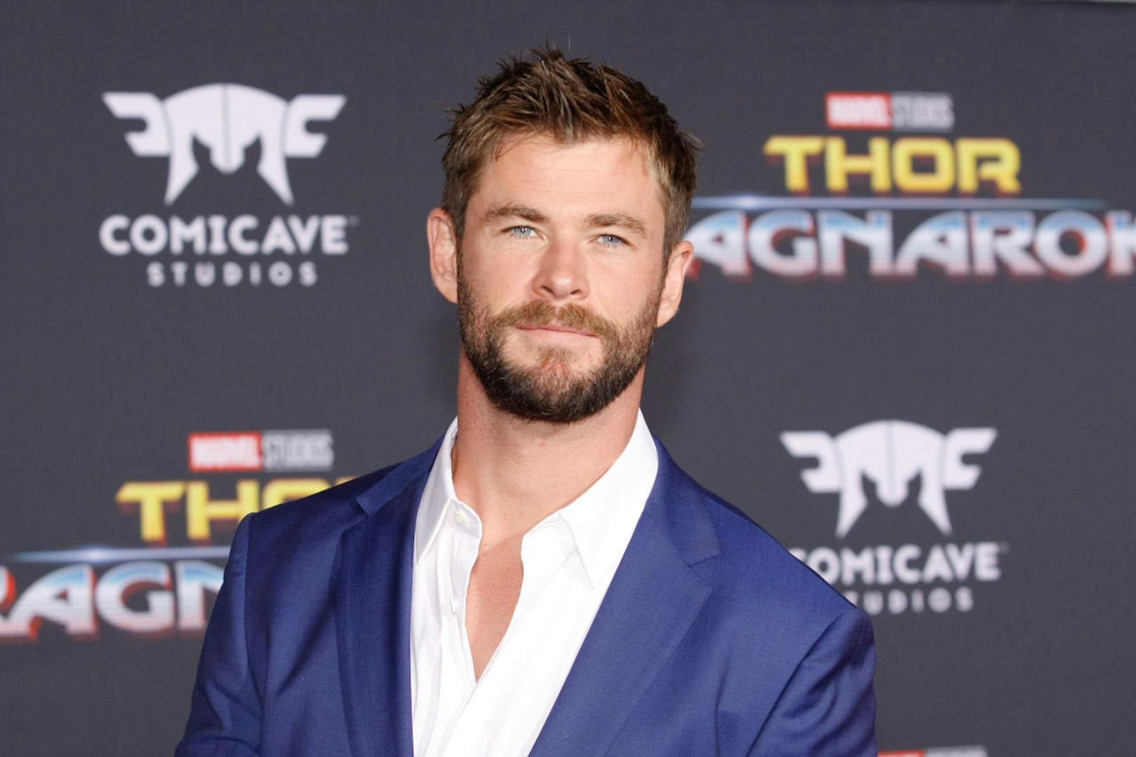 <b>Chris Hemsworth</b> stellte <i>"Thor: Ragnarok"</i> vor.