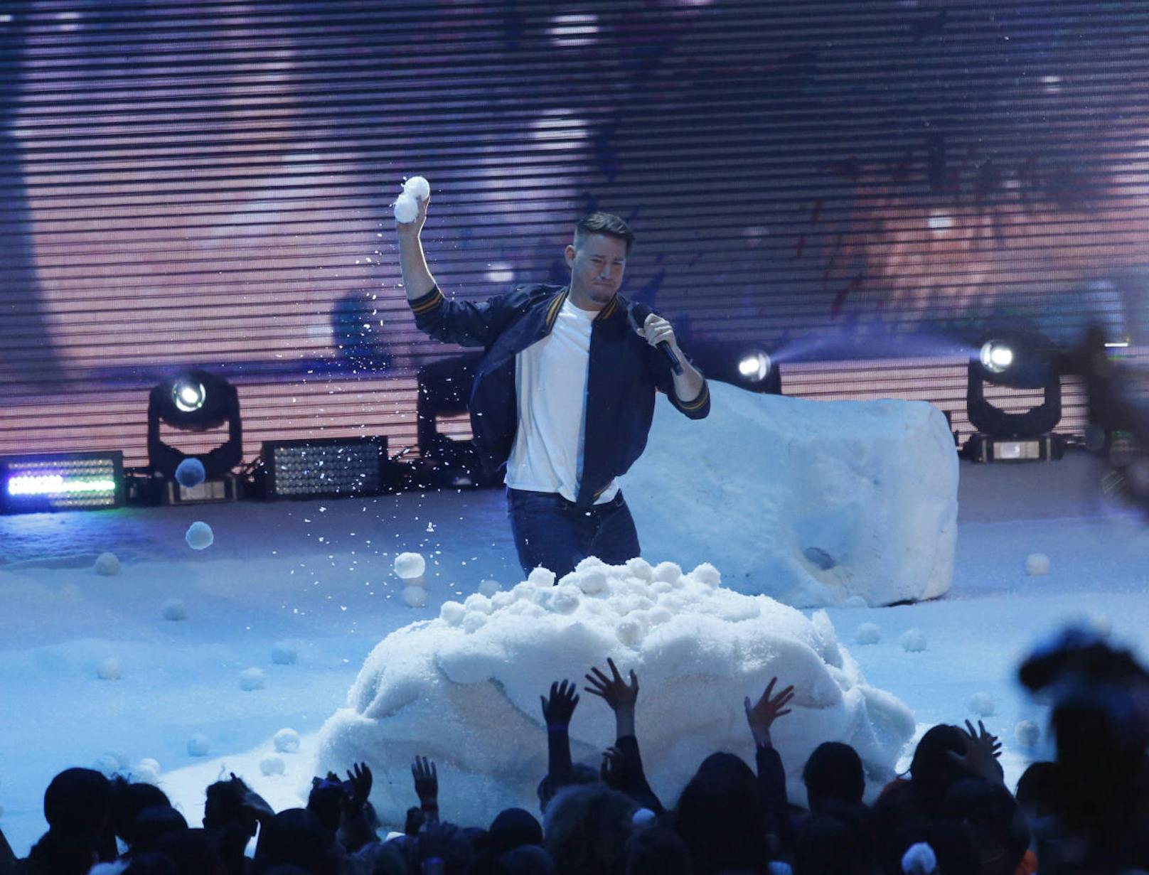 Channing Tatums Schneeeinlage war der Knaller für die Zuschauer