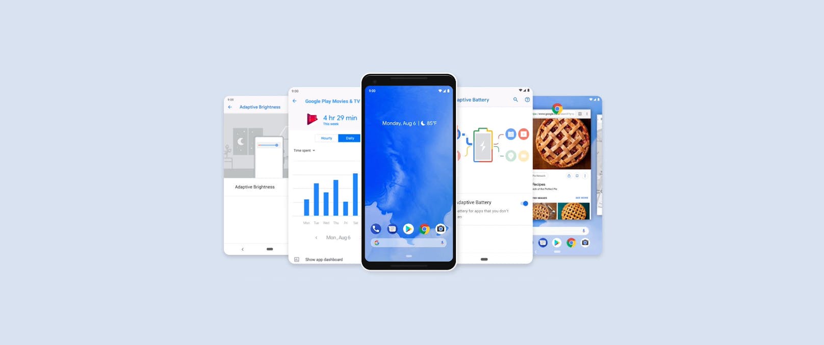 Android 9 alias Pie ist ab sofort erhältlich. Es kann bisher auf den Geräten, die auch beim Beta-Programm mitgemacht haben, installiert werden. Namentlich sind das jene der Hersteller Sony Mobile, Xiaomi, HMD Global (Nokia), Oppo, Vivo, OnePlus und Essential. Bis spätestens Ende Jahr sollen weitere große Hersteller das Pie-Update anbieten.
