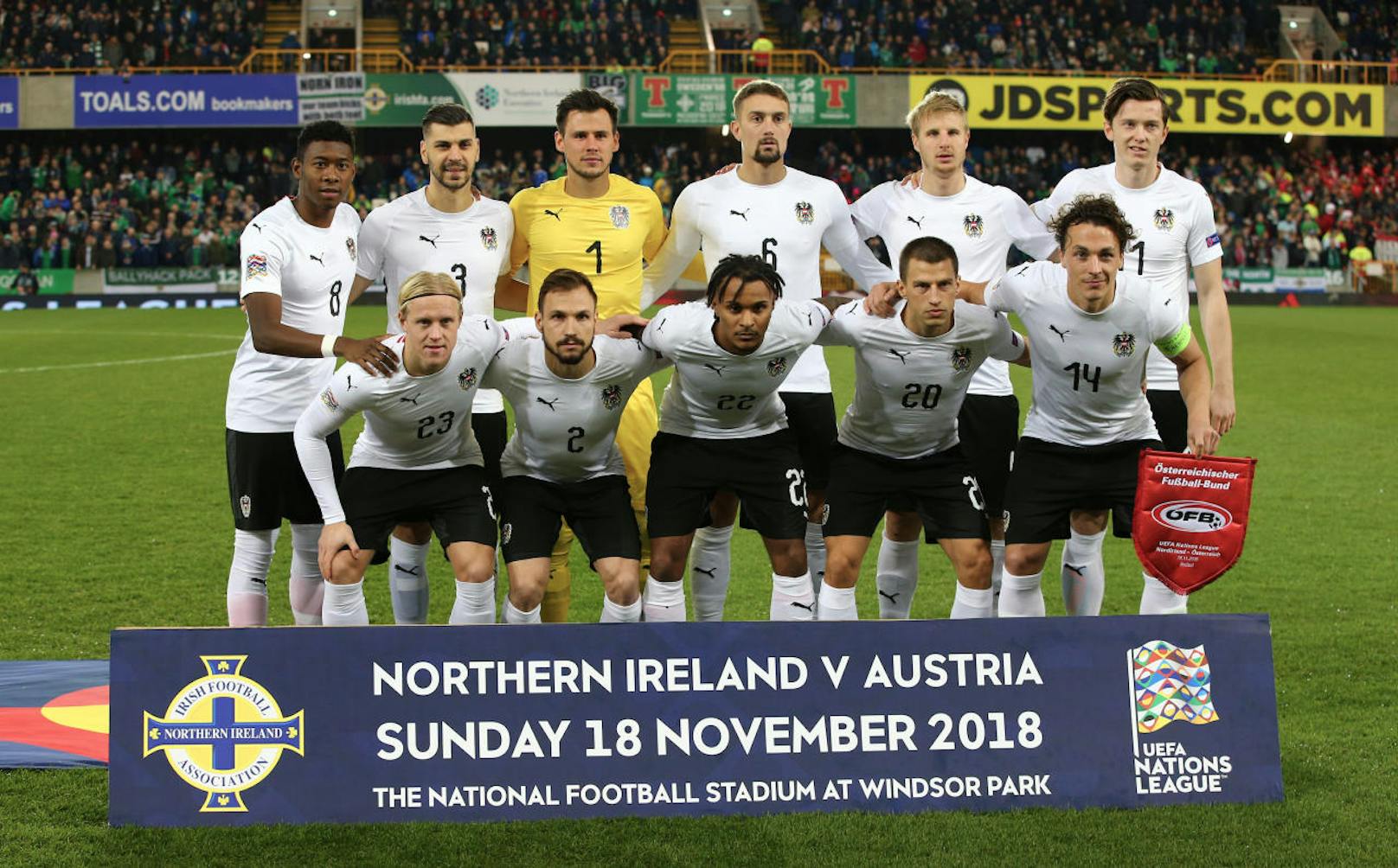 Das letzte Gruppenspiel in der Nations League! Hier die Bilder zu Österreichs Gastspiel in Nordirland zum durchklicken.