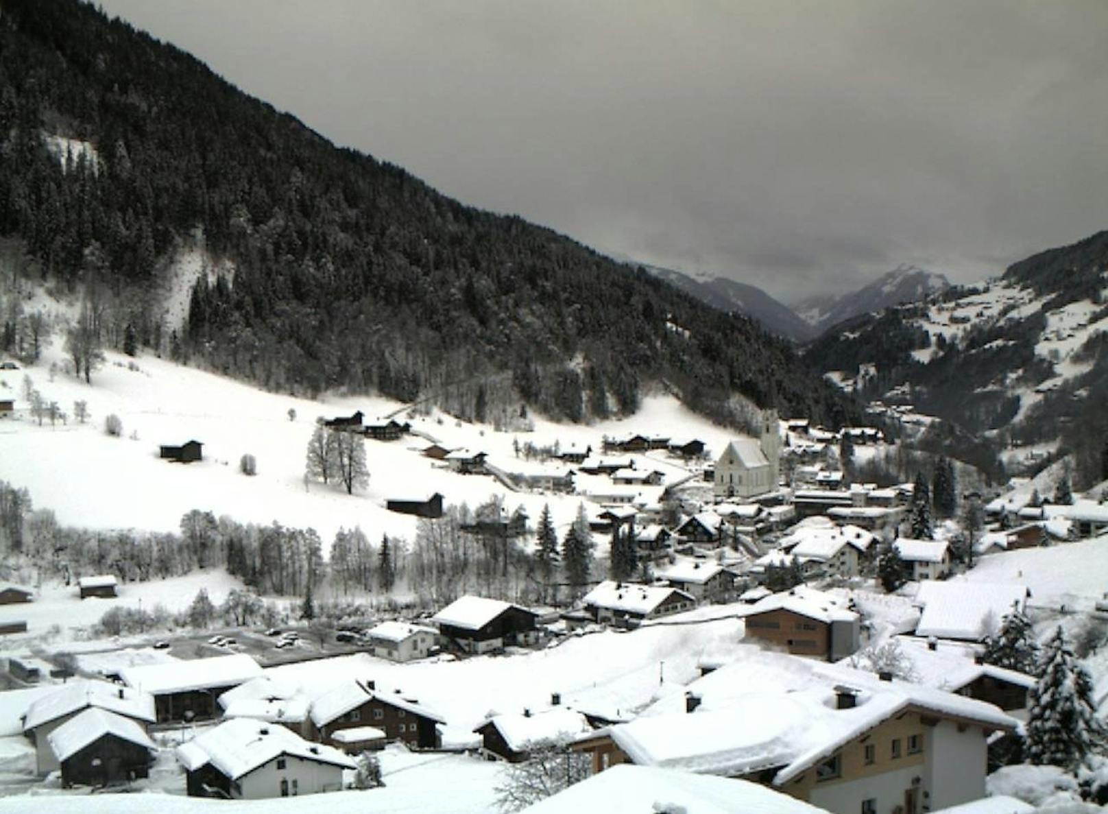 Silbertal Dorf in Vorarlberg.