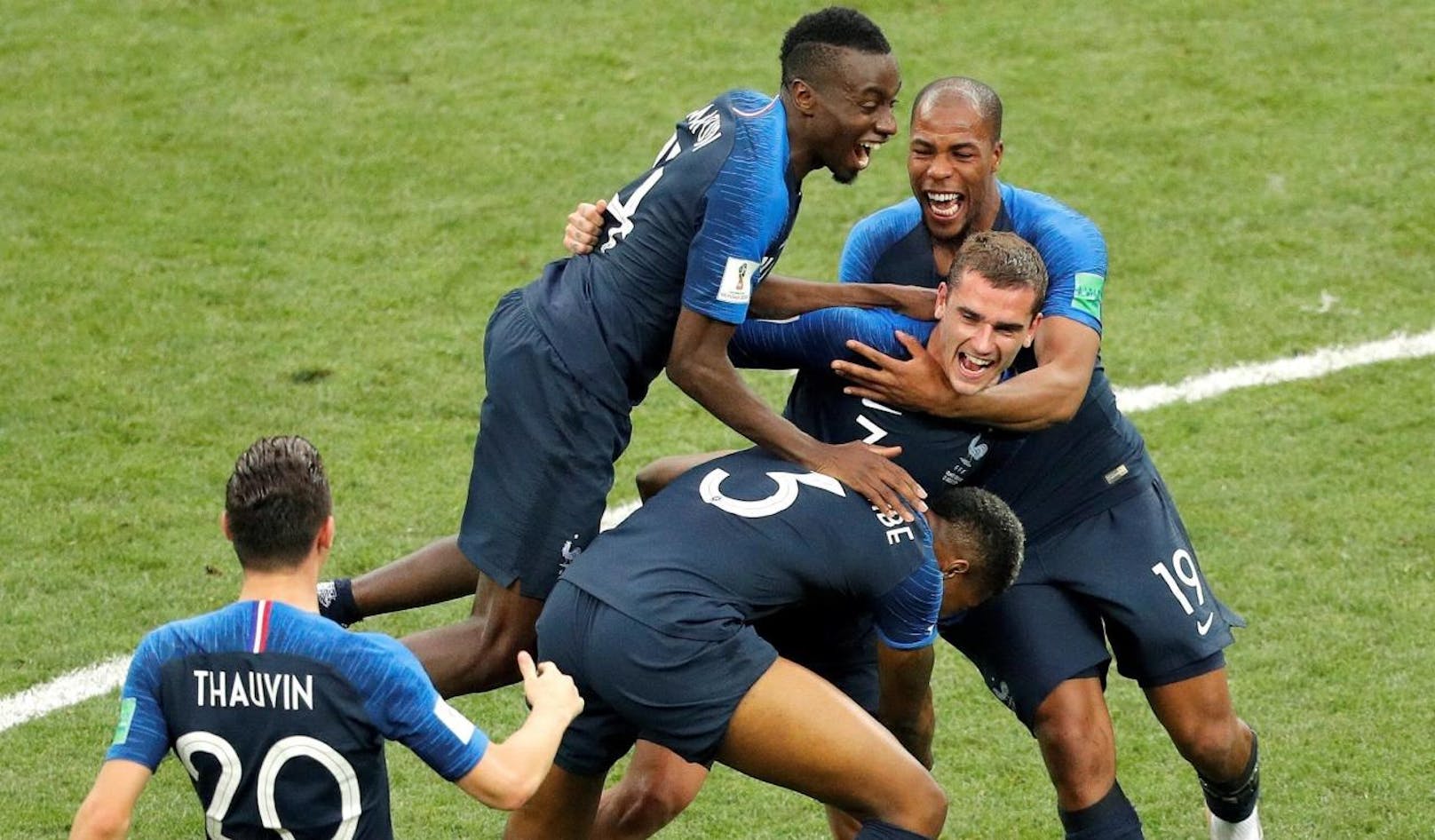 Antoine Griezmann und Co. bejubeln den zweiten WM-Titel der Geschichte.