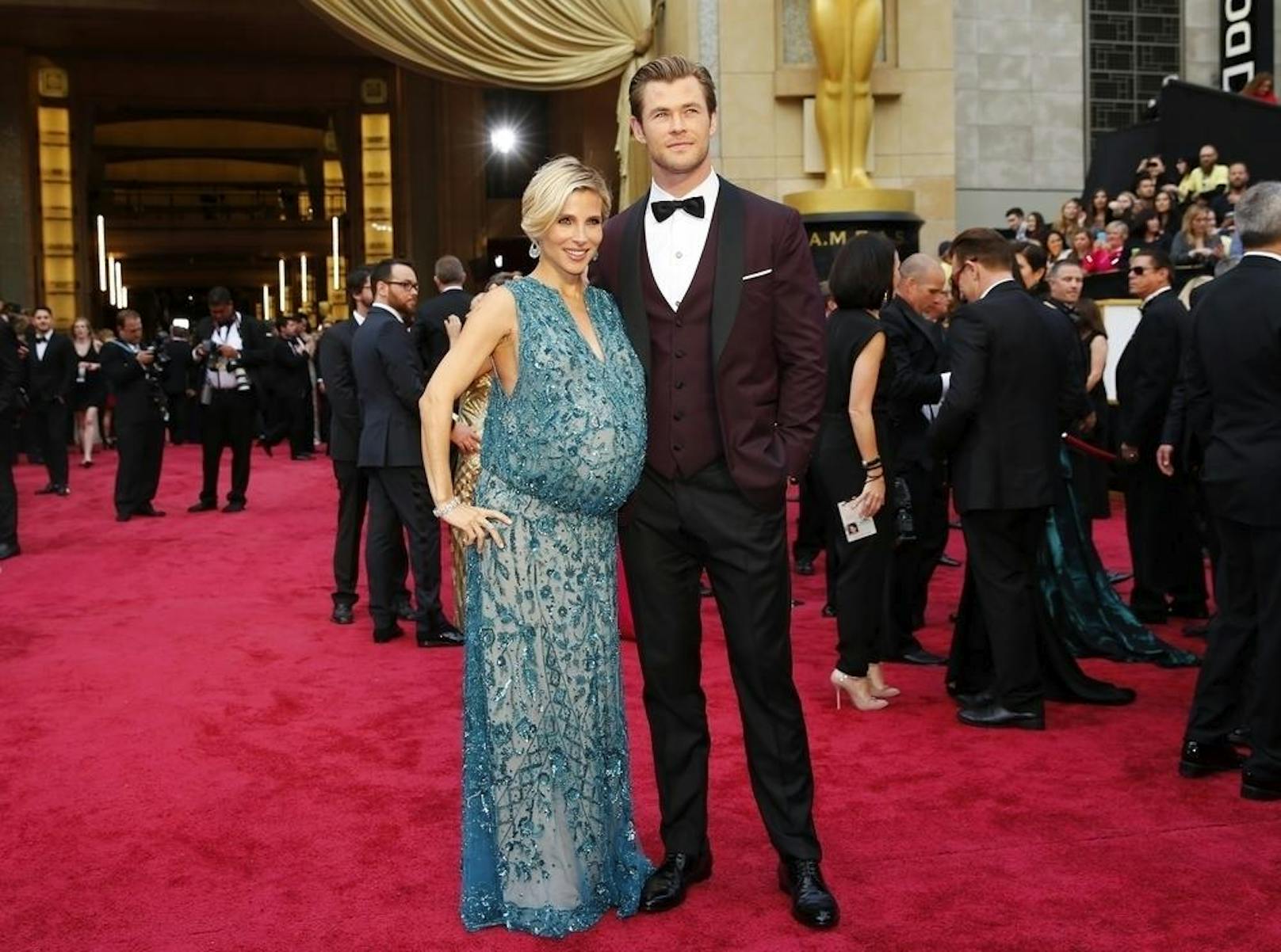 Elsa Pataky und Ehemann Chris Hemsworth am roten Teppich der Oscarverleihung..