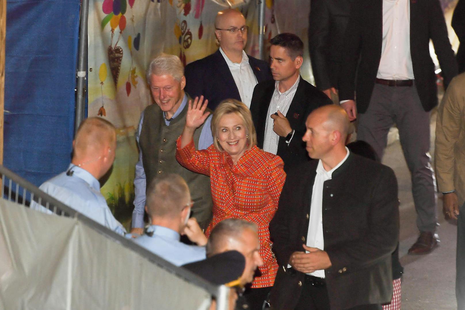 Hillary und Bill Clinton am Oktoberfest