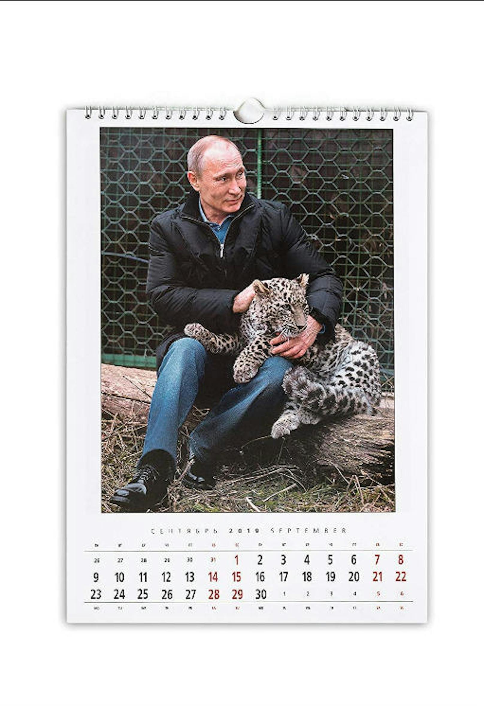 Putin mit Tieren, Waffen und Sportgeräten...