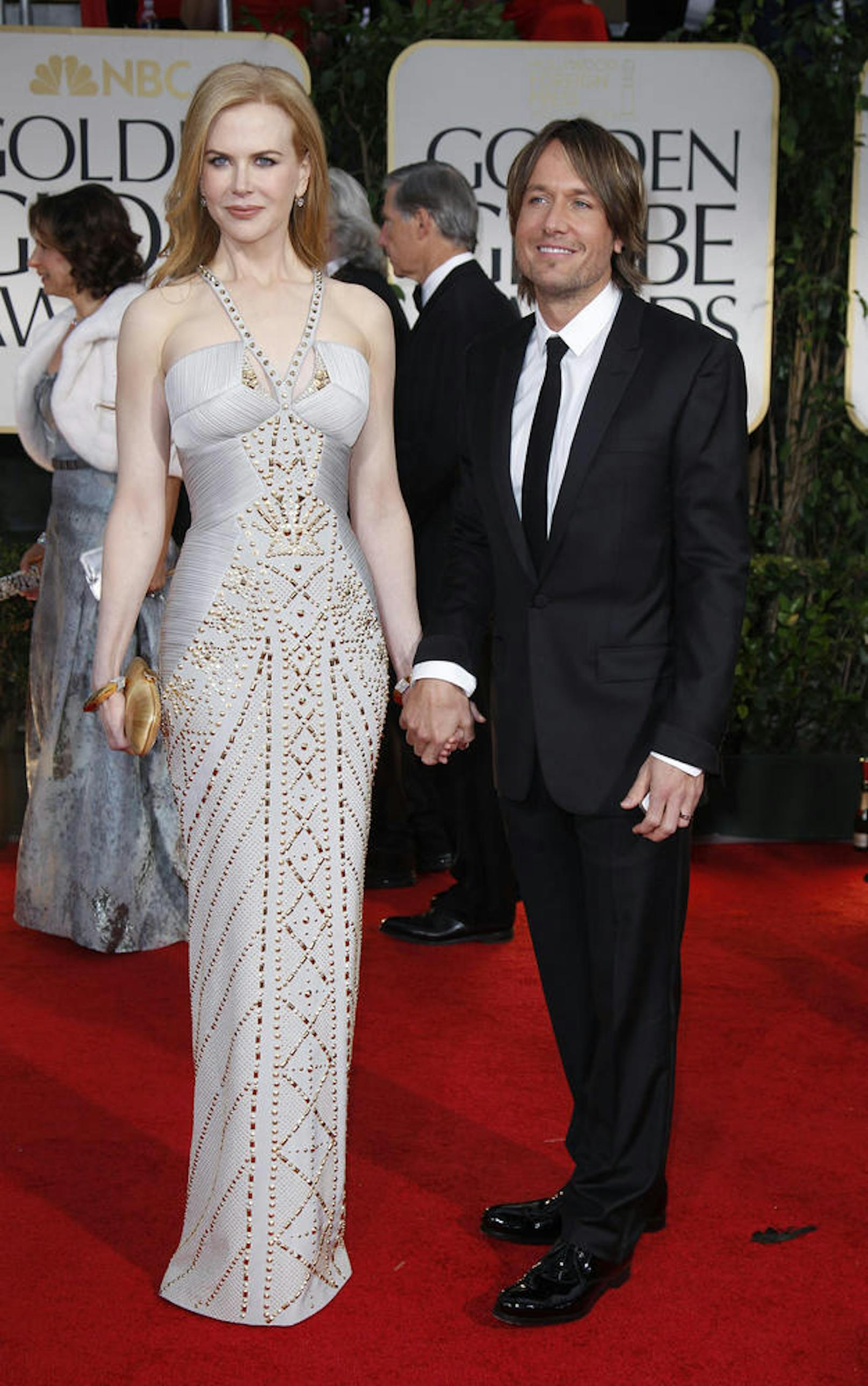 Nicole Kidman und ihr Ehemann Keith Urban bei den 69. Golden Globe Awards in Beverly Hills, 2012