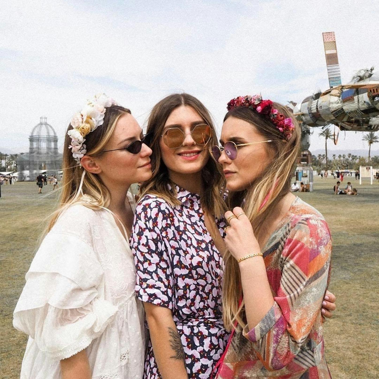Sogar beim Coachella Festival 2018 waren die floralen Kronen der Blumenmädchen vertreten.