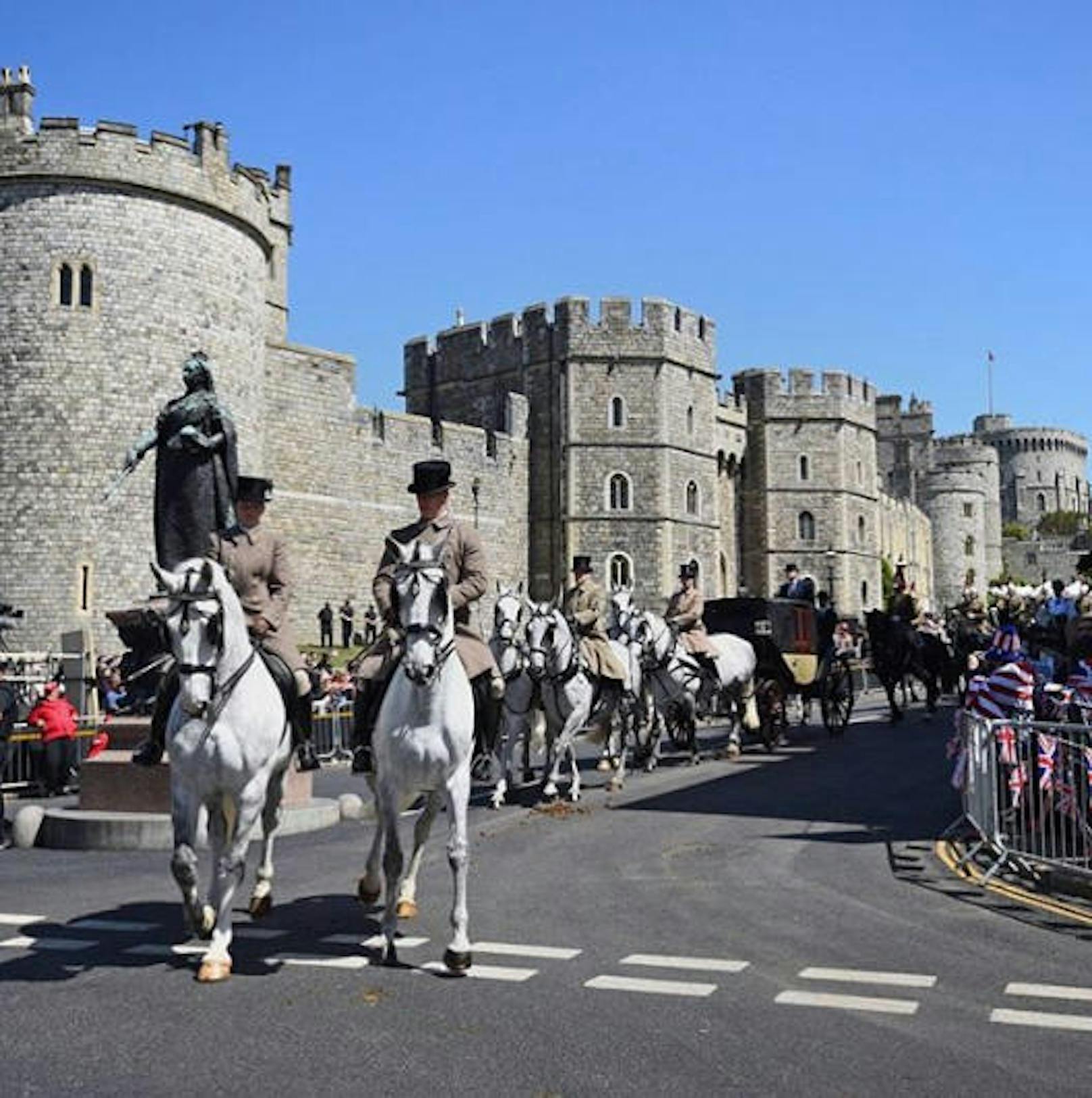 Damit nichts schief geht: Blasmusik, Militär und Kutschen proben die Royal Wedding