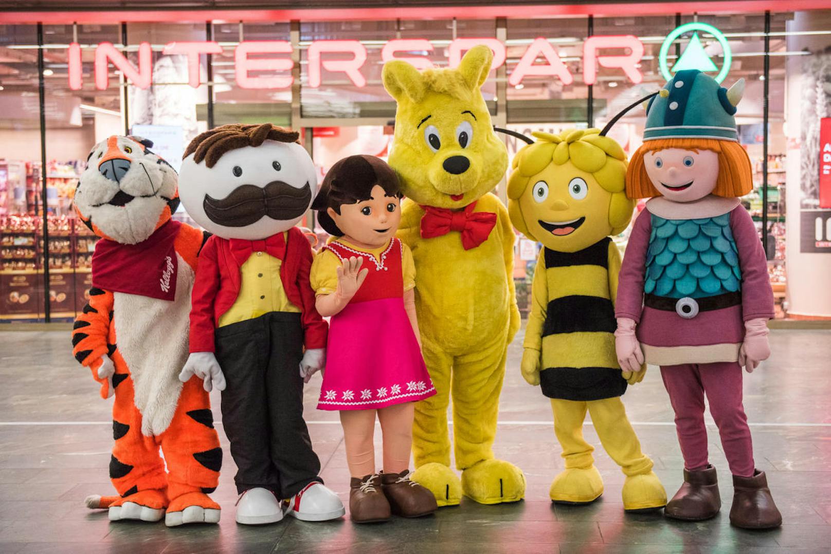 Am Freitag findet das Welttreffen der Maskottchen in der BahnhofCity Wien Hauptbahnhof statt. Benjamin Blümchen, Biene Maja, Wickie, Super Mario sind dabei!