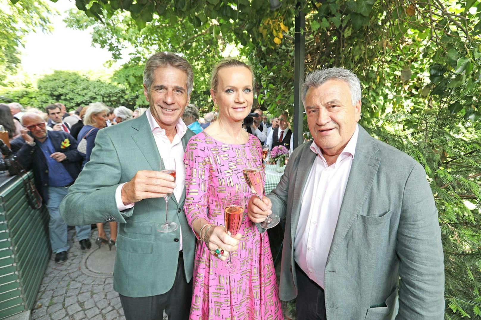 Medien-Berater Thomas Pelzel, Marion Pelzel (General Brand Managerin Estee Lauder) und Rainer Husar