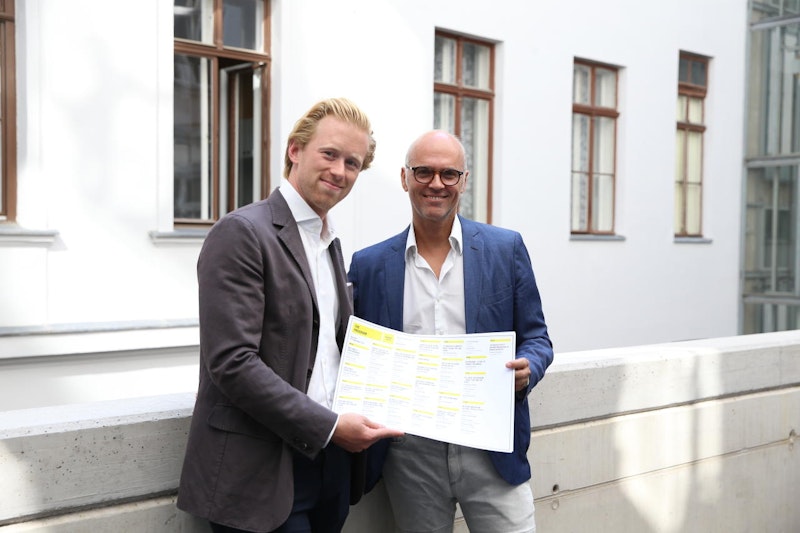 Nico Pelinka und Rudi Kobza sind die Macher hinter der Digitalisierungskonferenz "Darwin's Circle".