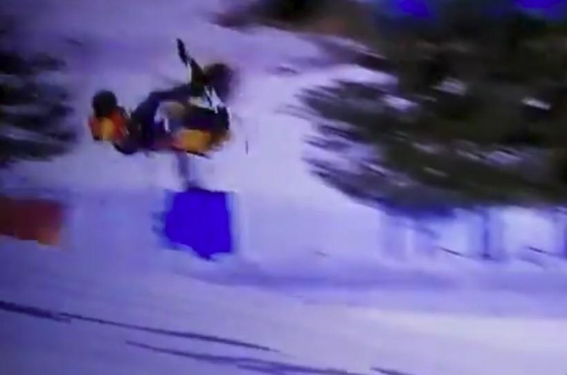 Der schlimme Sturz von ÖSV-Boarder Markus Schairer - er brach sich den fünften Halswirbel.