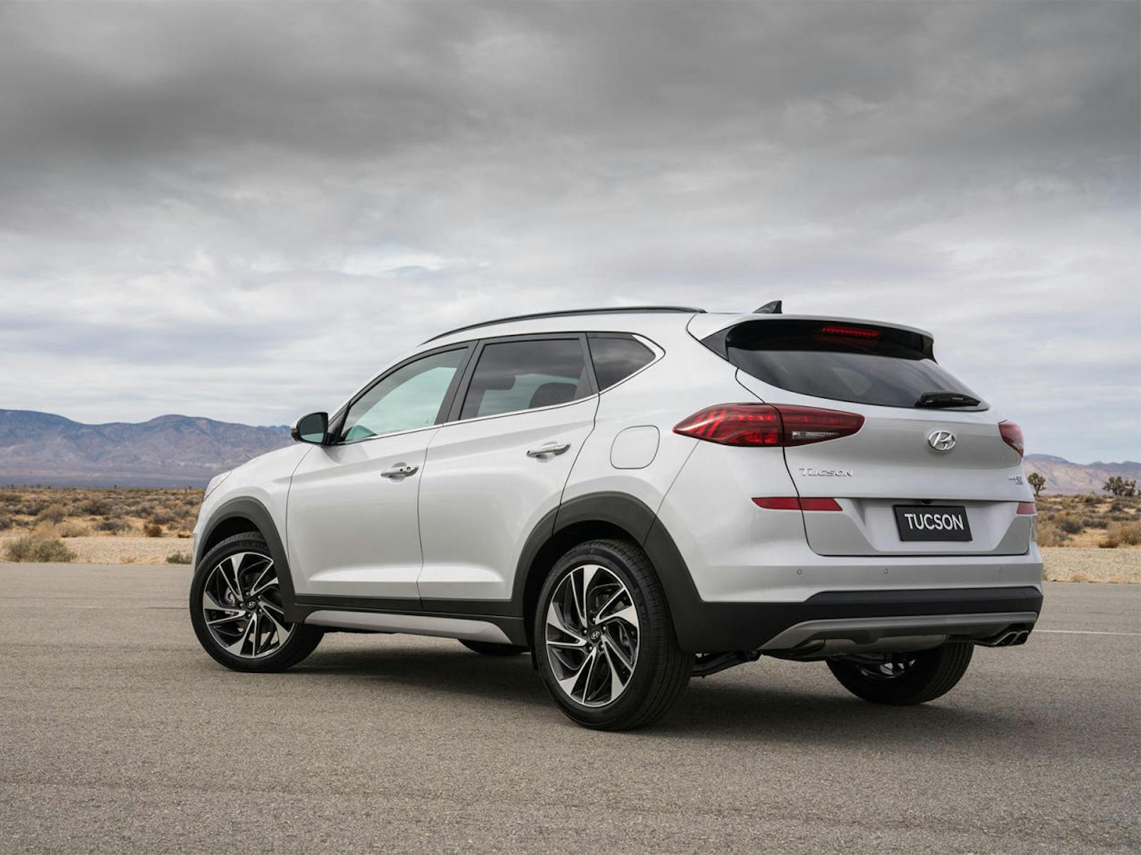 Heckansicht Hyundai Tucson Facelift 