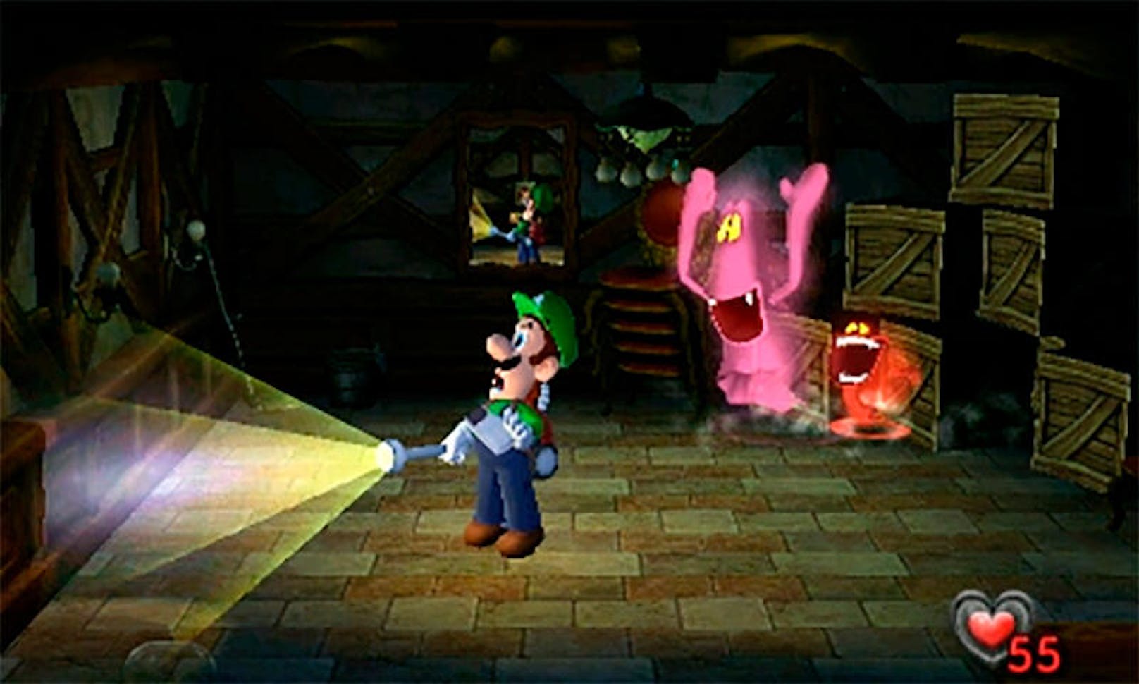 Der 3DS ist noch lange nicht tot! Nintendo hält den Handheld hartnäckig am Leben - und dazu tragen natürlich auch Portierungen toller Games bei, die schon einige Jahre auf dem Buckel haben. Luigis Mansion ist hervorragend gealtert und auch unterwegs noch für einen kleinen Schauer gut. Es macht enormen Spaß, die Diorama-Räume der Geistervilla mit einem herrlich ängstlichen Luigi zu erkunden.