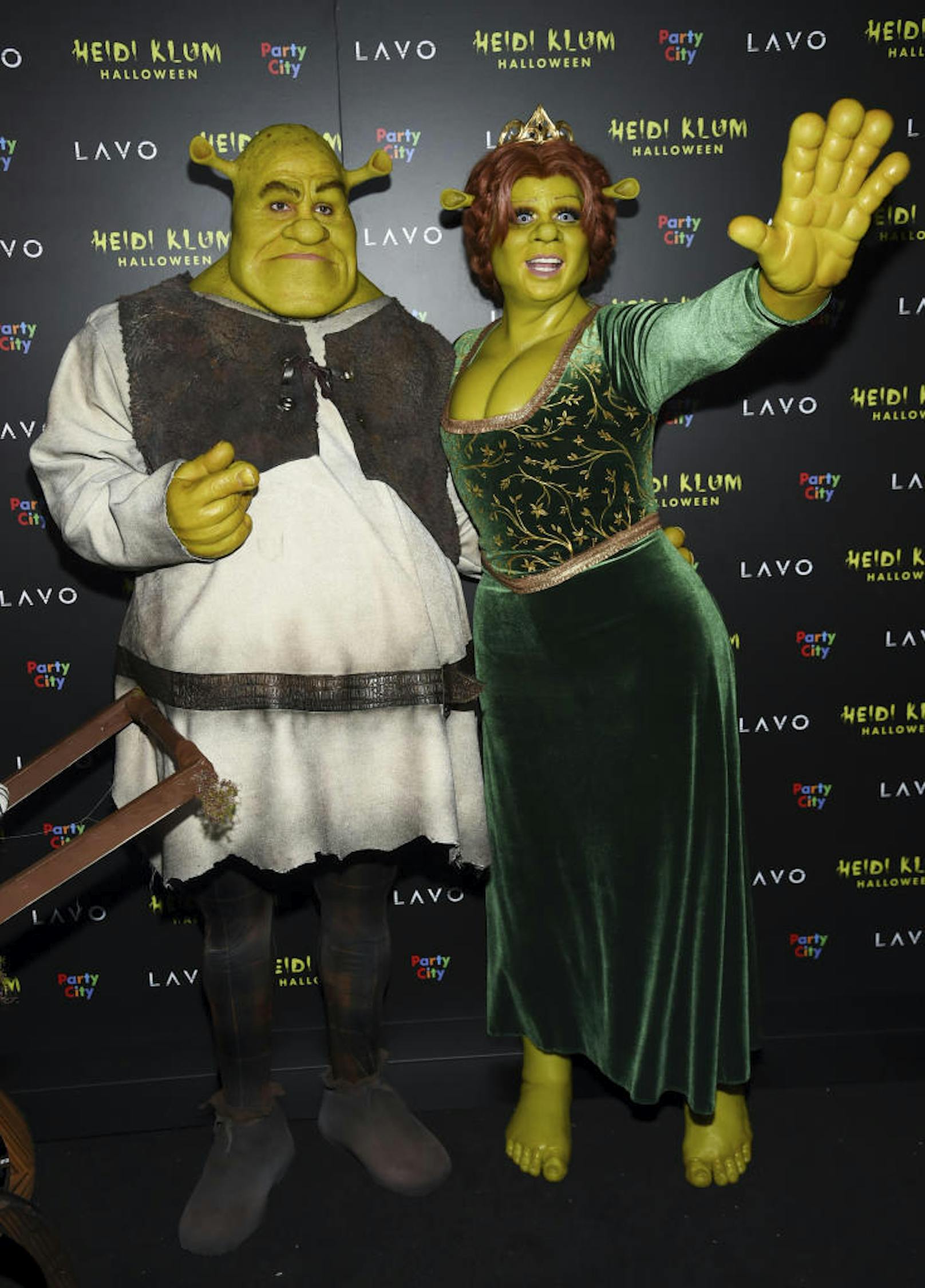 Heidi Klum und Tom Kaulitz als Fiona und Shrek