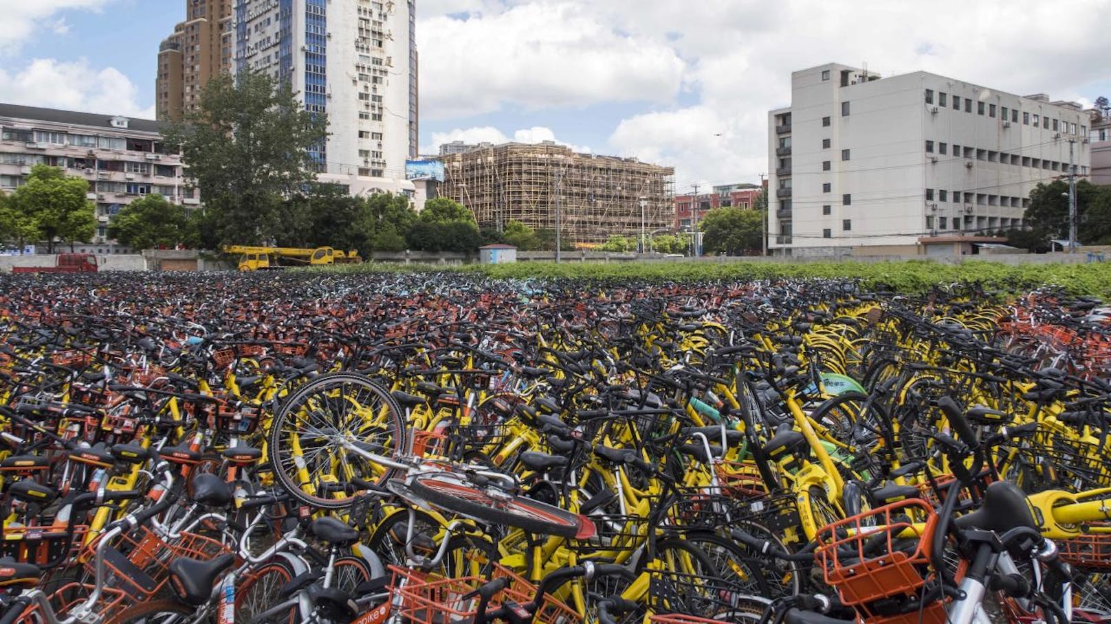 30.000 Leihräder wurden in Shanghai beschlagnahmt. 