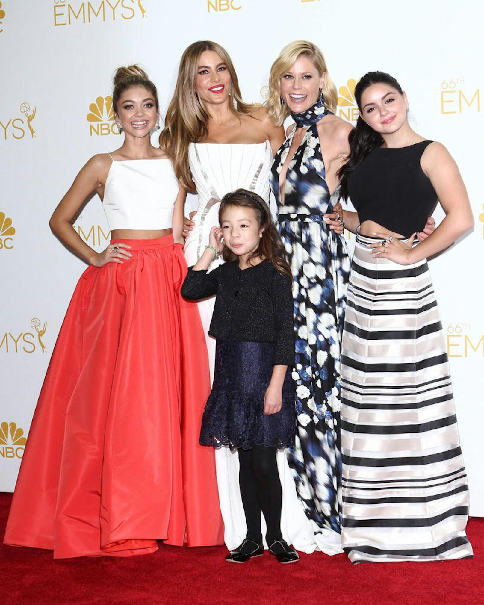 25.08.2014  Los Angeles 
Sarah Hyland, Sofia Vergara, Julie Bowen, Aubrey Anderson-Emmons and Ariel Winter  bei den Emmy Awards