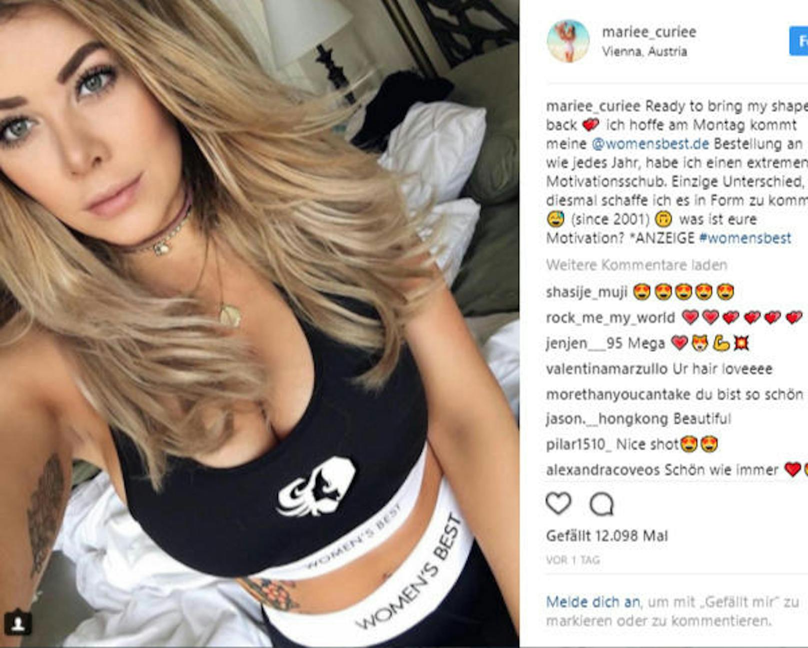 Mariee Curiee gibt gerne Schmink-Tipps oder nimmt ihr Fans auf Reisen mit. Fast 300.000 Fans hat sie bereits auf Instagram mit ihren Fotos eingesammelt. (Foto: Instagram/ Mariee_curiee)  <a href="http://instagram.com/mariee_curiee" target="_blank">Instagram Profil</a>