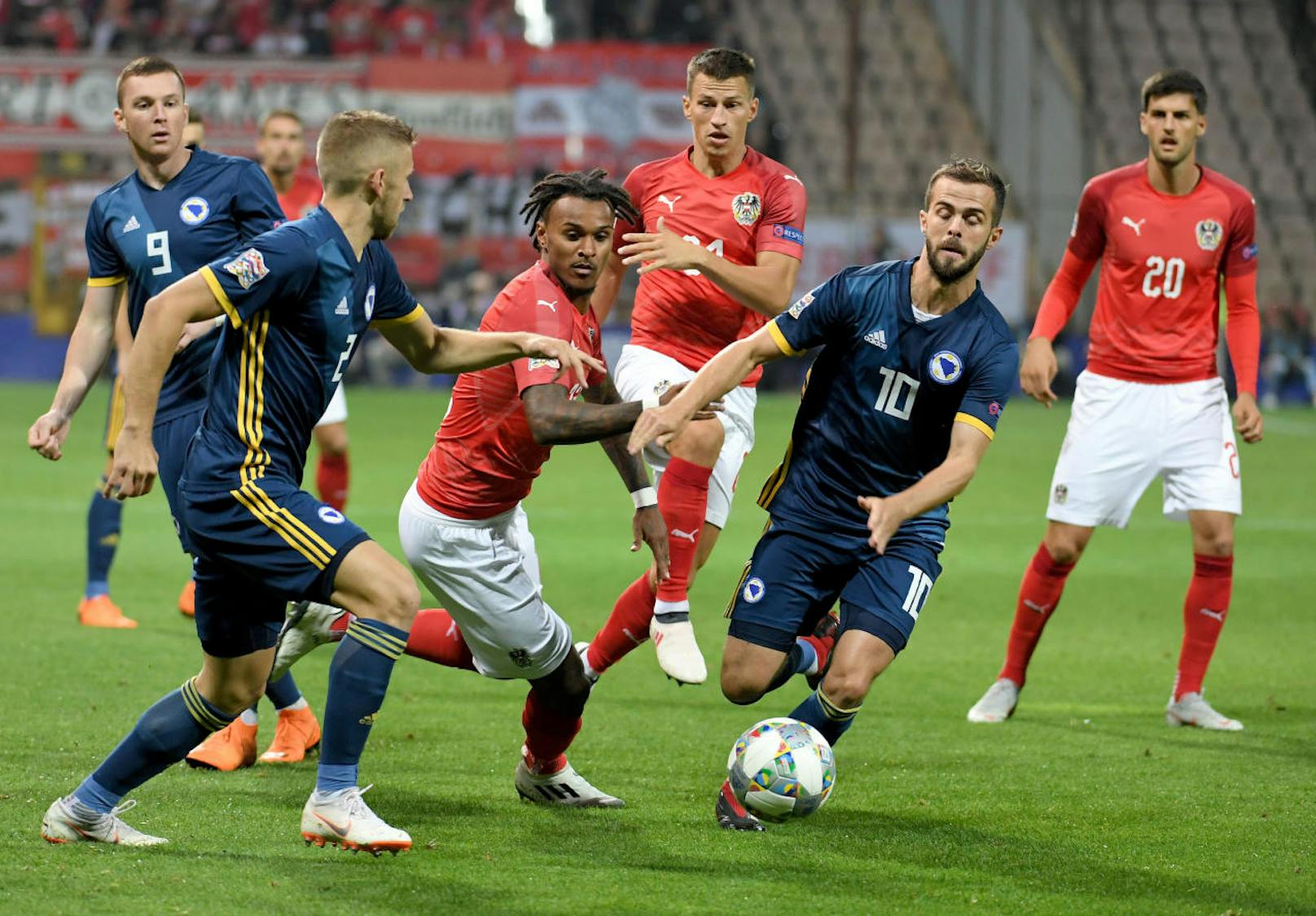 Das ÖFB-Team verlor den Nations-League-Auftakt gegen Bosnien mit 0:1. <b>Die Noten für das Nationalteam</b> von der "Heute"-Redaktion und Österreich-Experte Tim Armitage.