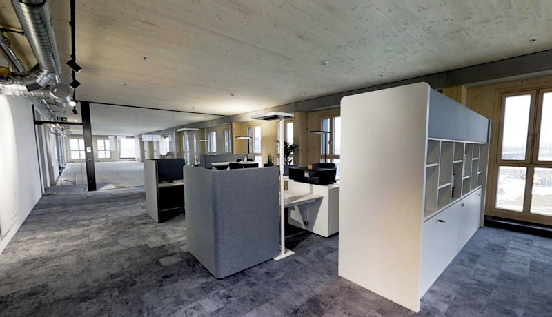 Insgesamt bietet das HoHo Wien Businessflächen von rund 19.500 m². Bereits Anfang 2019 können die ersten Mieter die besonderen Büros, direkt neben der U2 Station Seestadt, beziehen.(c) cetus Baudevelopment GmbH/ Daniel Steinauer