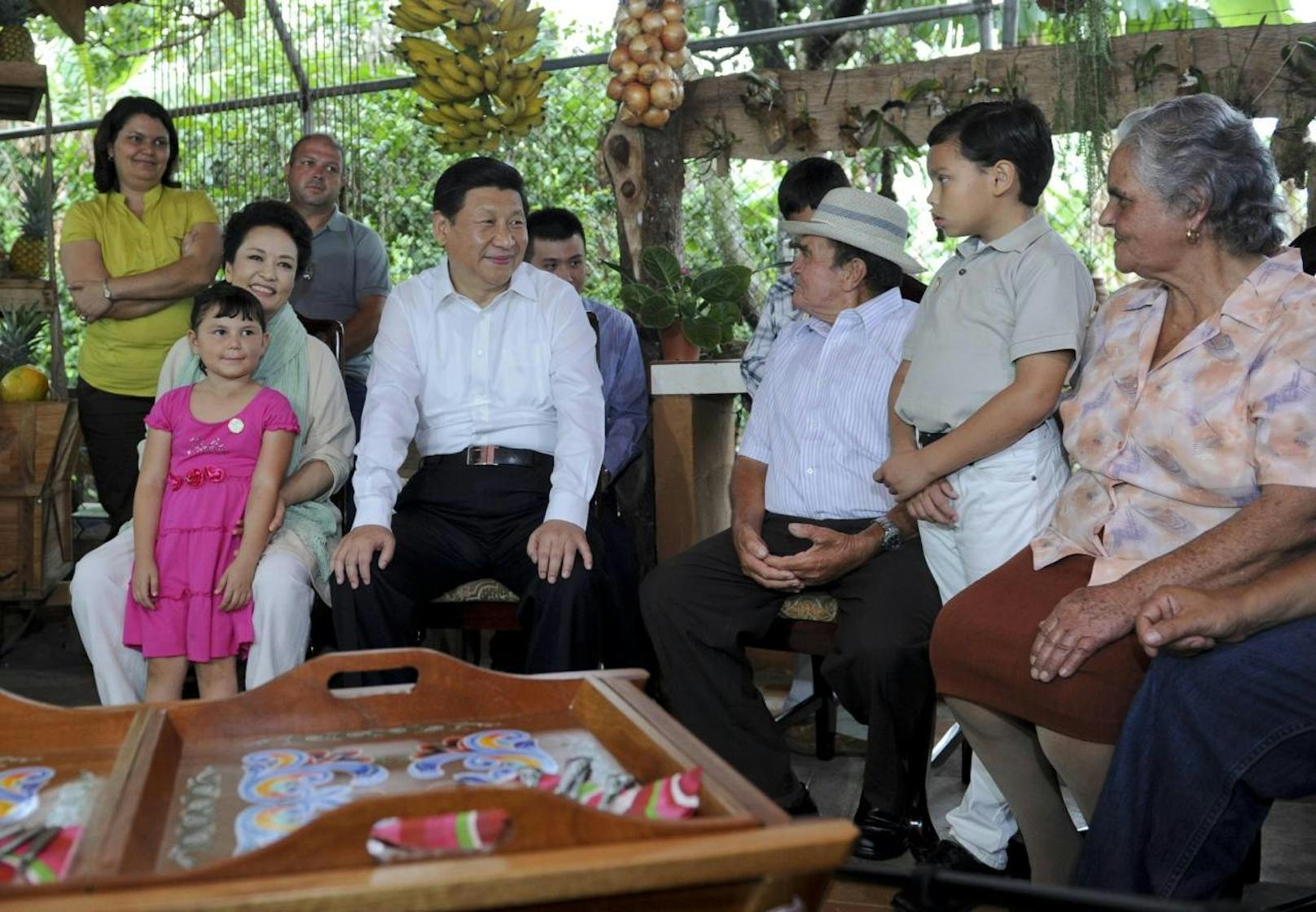 Chinas Staatspräsident Xi Jingpin und seine Ehefrau Peng Liyuan