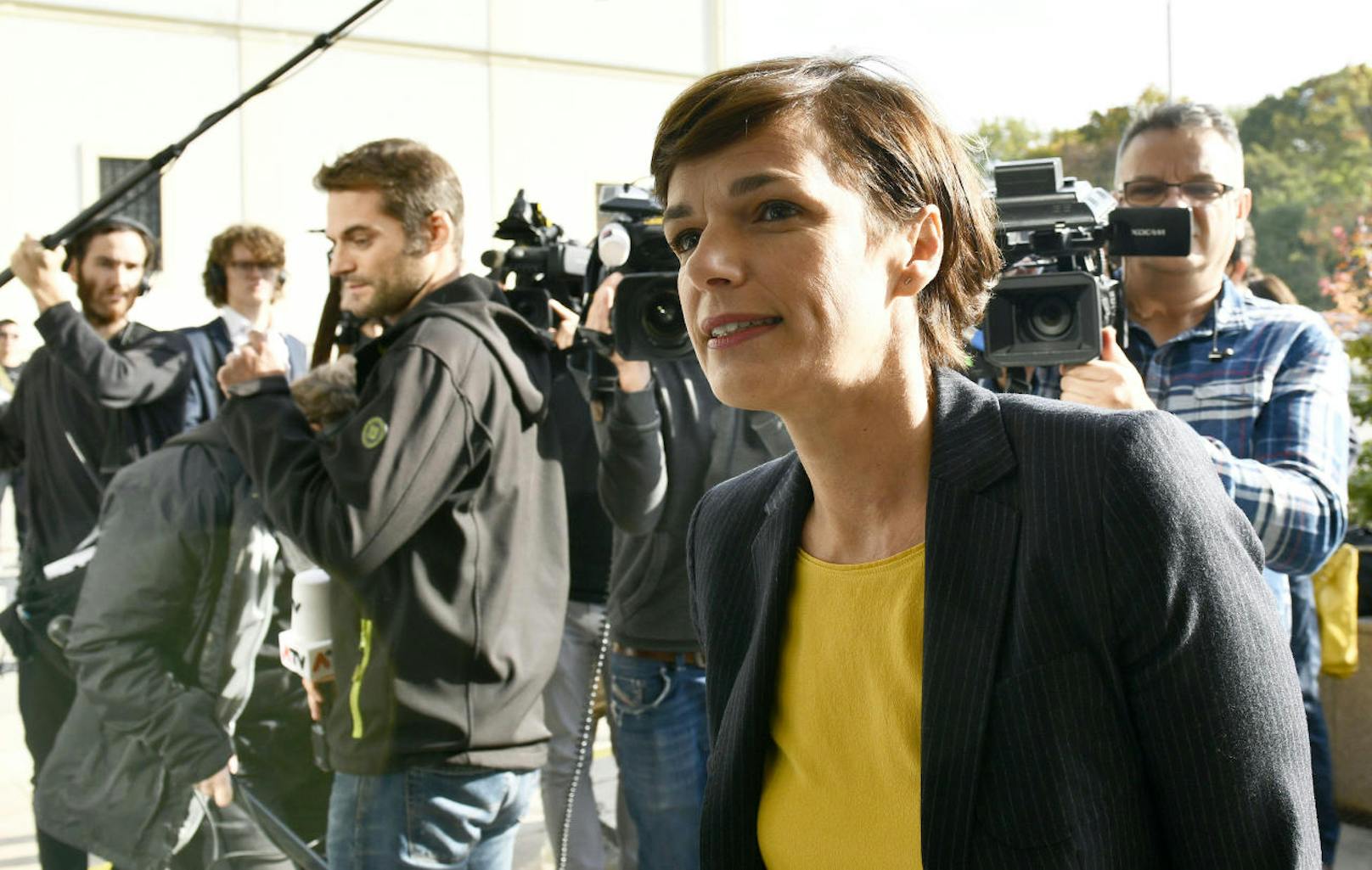 Pamela Rendi-Wagner bei der SPÖ-Präsidiumssitzung am Sonntag am Wiener Kahlenberg.