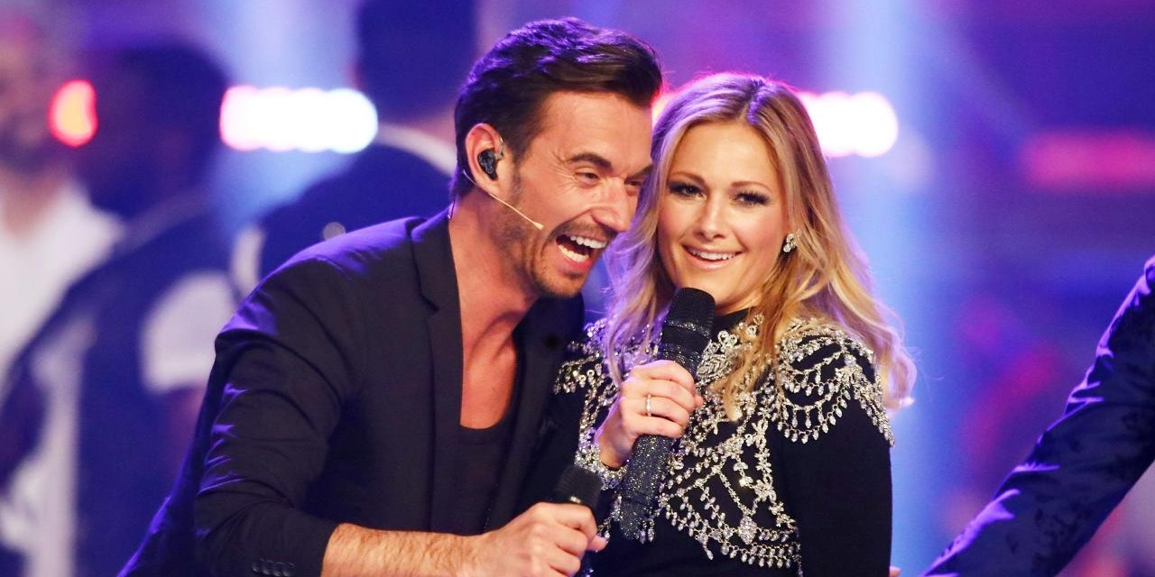 10 Jahre ein Paar: Florian Silbereisen mit Helene Fischer 2018 in einer Schlagershow auf ARD