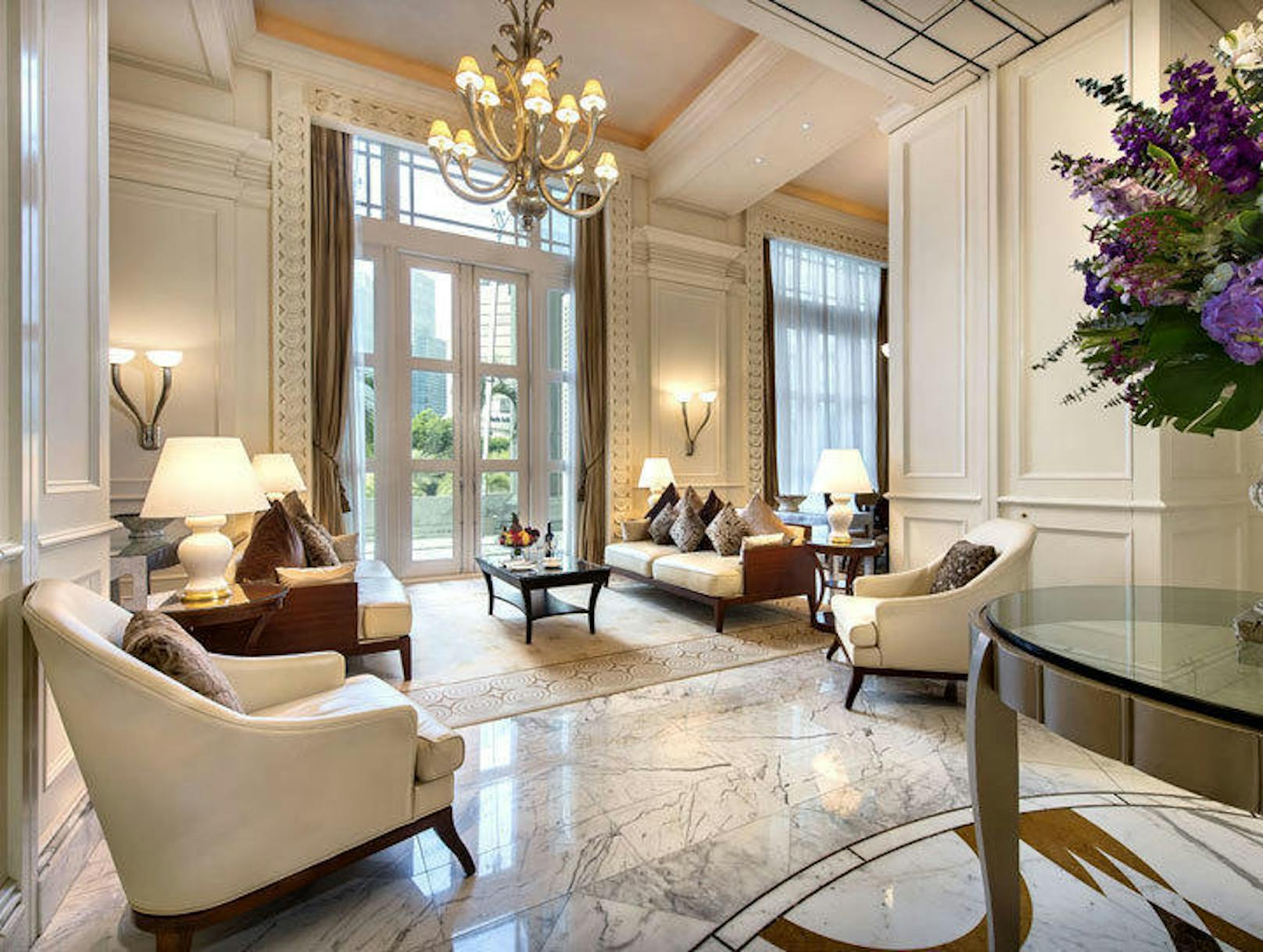 Die Suite ist über 200 Quadratmeter groß, wie es auf der Seite des Hotels heißt.