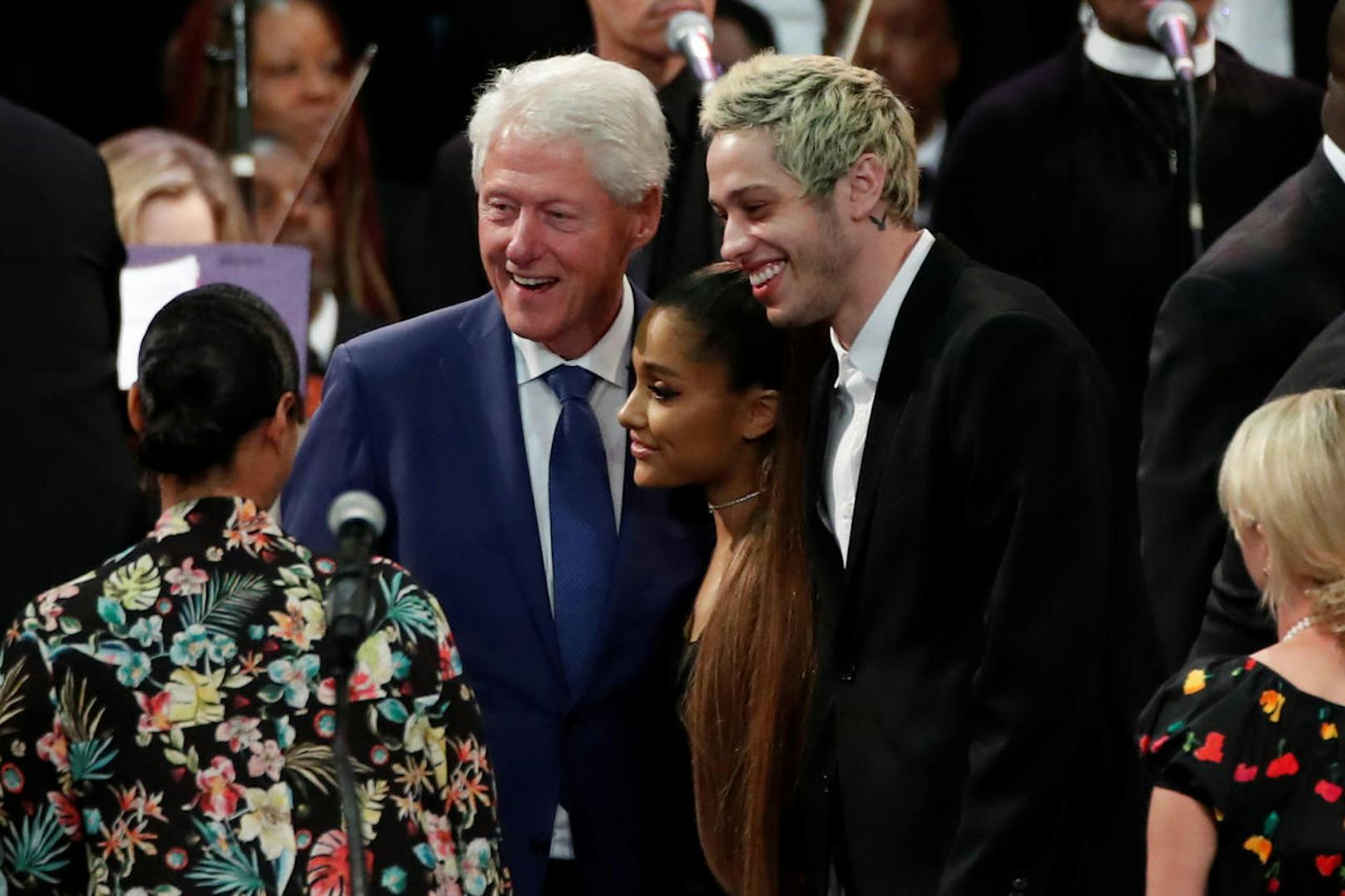 Unzertrennlich: Wo Ariana auftauchte, war Pete an ihrer Seite. Sogar beim Treffen mit Ex-Präsident Bill Clinton
