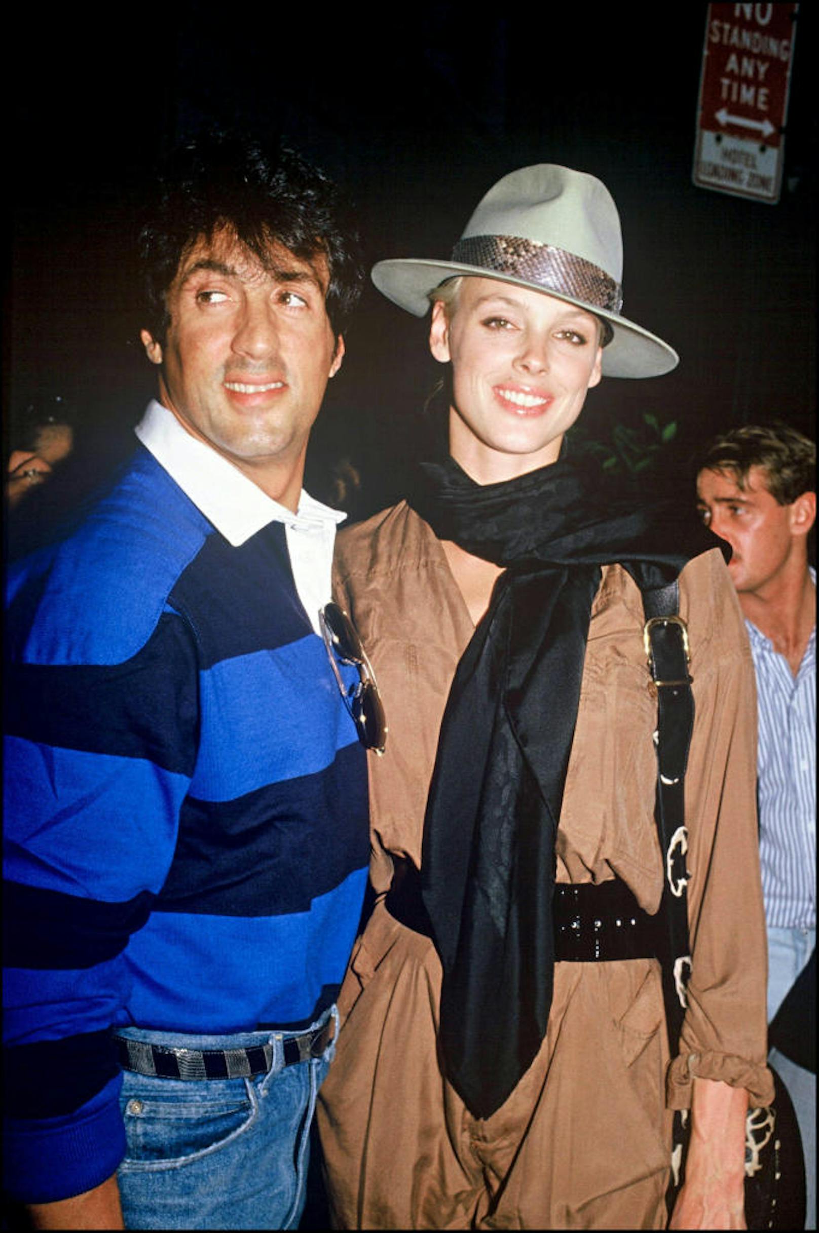 Brigitte Nielsen mit Sylvester Stallone im Jahr 1986.