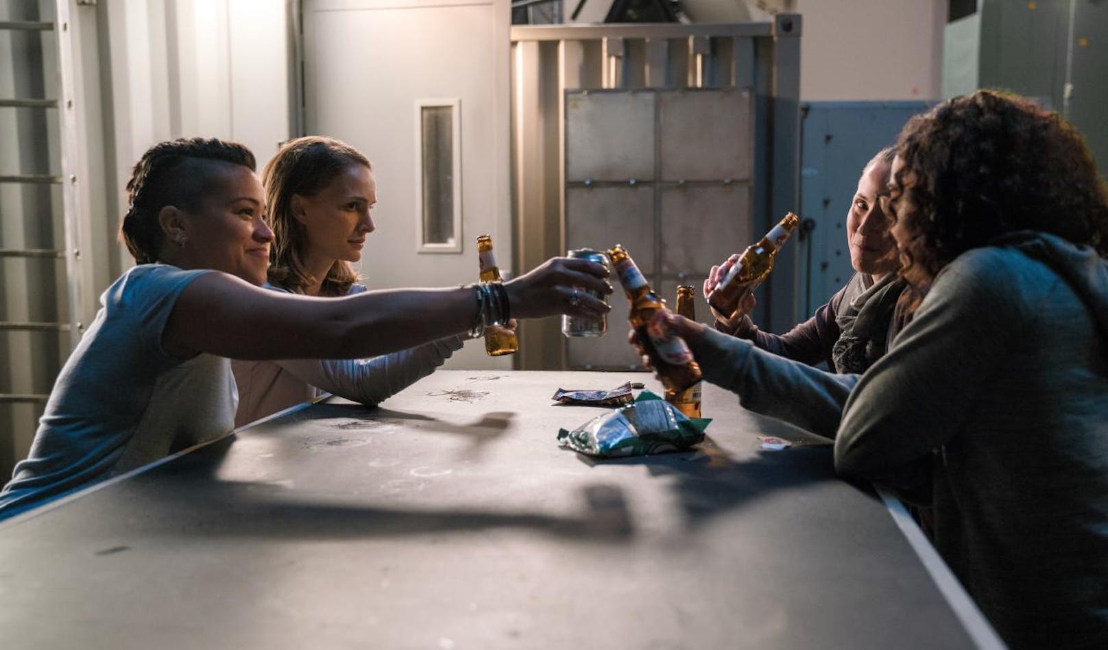 Gina Rodriguez, Natalie Portman, Tessa Thompson und Tuva Novotny in "Auslöschung"