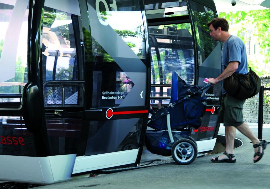 So soll die Linzer Seilbahn aussehen. (Baucon/Doppelmayr)