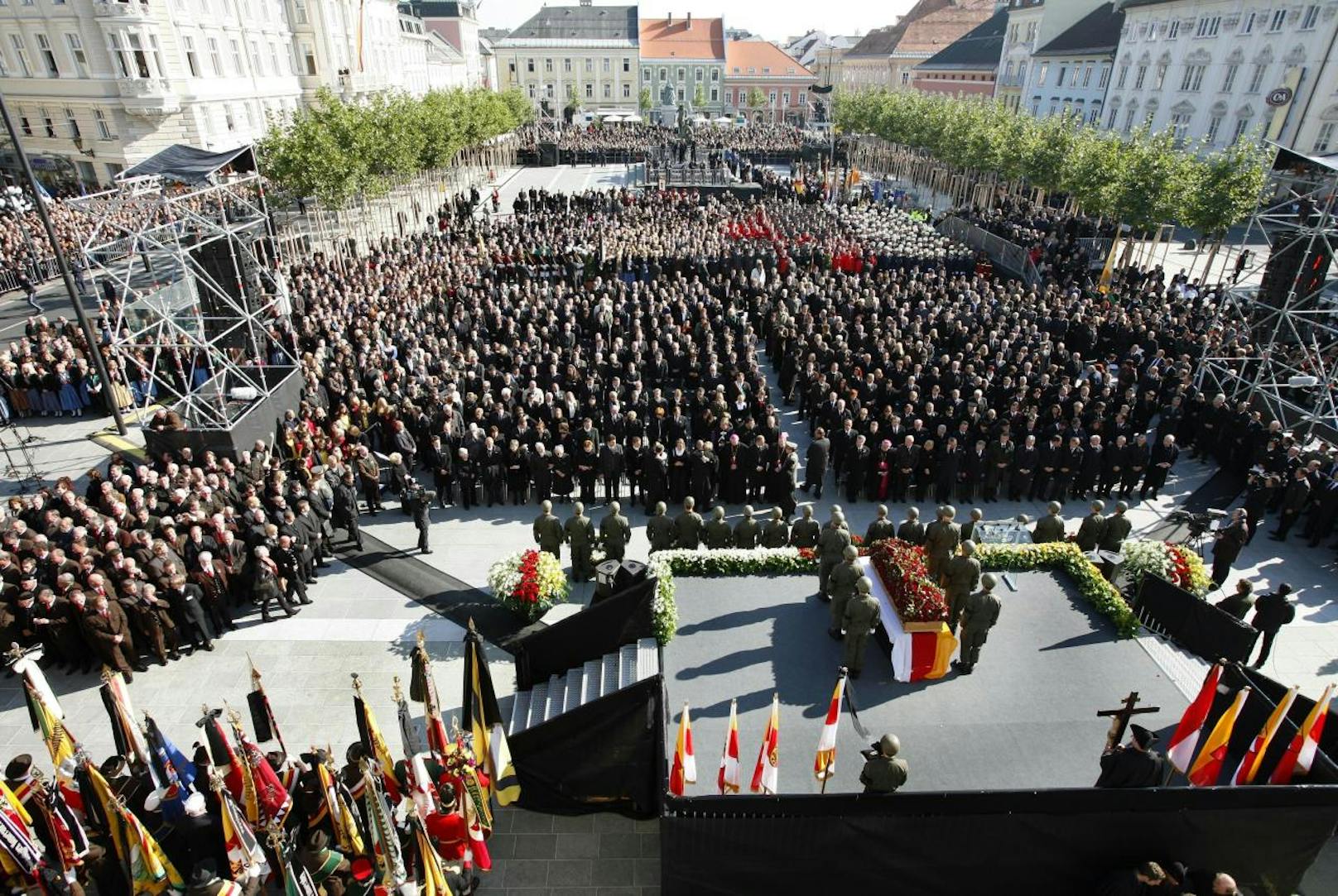 Die Trauerfeierlichkeiten für LH Jörg Haider am 18. Oktober 2008
