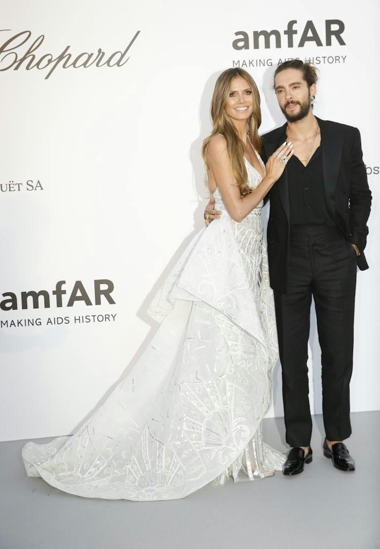  Heidi Klum und Tom Kaulitz posieren in Cannes auf dem Roten Teppich