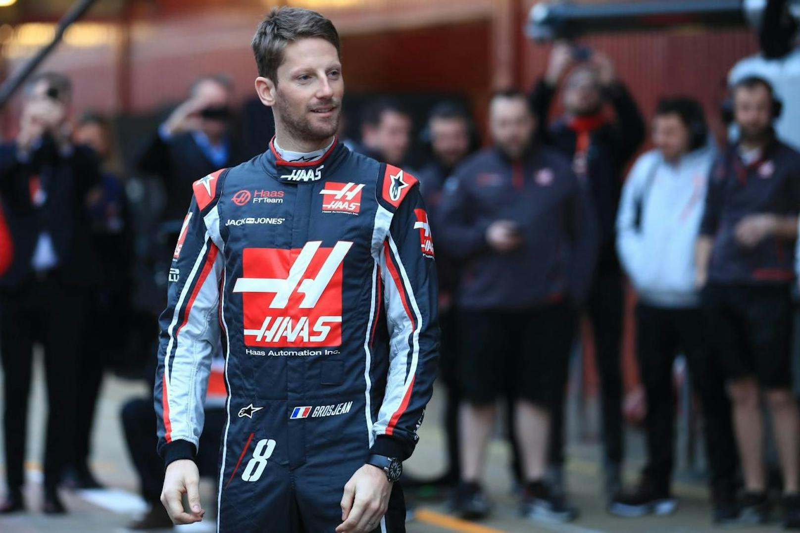 <b>Romain Grosjean</b> hält bei zwei zweiten Plätzen und acht Mal Rang drei.