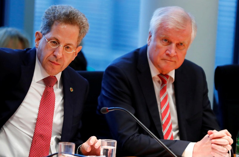 Hans-Georg Maaßen (links) und Horst Seehofer (rechts) am 12. September 2018 