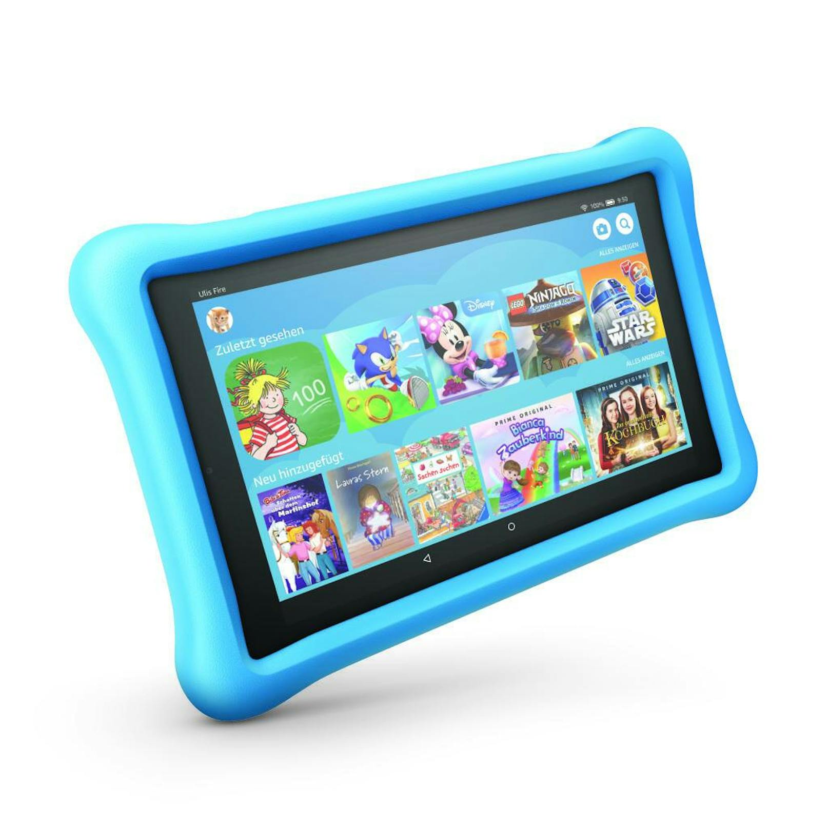 <b>08. September 2018:</b> Amazon stellt neue Fire HD 8 Kids Edition vor. Die Fire HD 8 Kids Edition basiert auf einem Fire HD 8 Tablet mit beeindruckendem 8-Zoll-HD-Bildschirm, 32 GB internem Speicher, bis zu zehn Stunden Akkuleistung sowie einem Jahr Mitgliedschaft bei Amazon FreeTime Unlimited, kindertauglicher Schutzhülle und einer zweijährigen Rundum-Sorglos-Garantie - für nur 124,99 Euro (Gesamtwert der Einzelpreise von über 265 Euro).